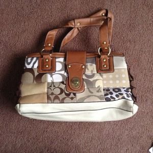 Animal print Coach replica purse