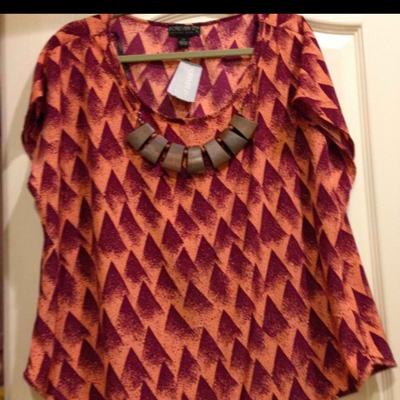 🚫🚫🚫SOLD🚫🚫🚫Plus Size Forever 21 Tribal Top
