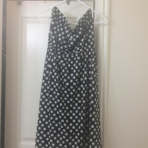 ❌Traded❌ Black and white strapless dress.