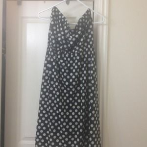 ❌Traded❌ Black and white strapless dress.