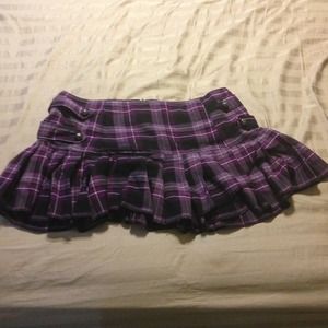 Cute purple plaid skirt