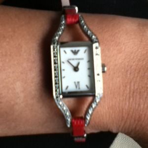 Emporio Armani crystal watch