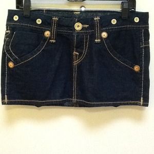 Denim True Religion Jean Skirt
