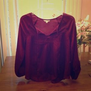 Burgundy top