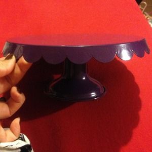 Purple cake stand or jewelry stand
