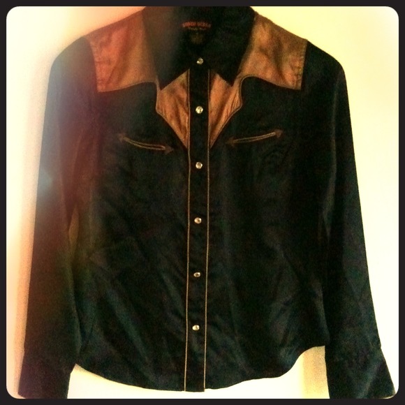 A vintage rodeo shirt lucky you original  RARE!!