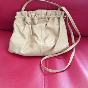 💋SOLD💋 Small camel leather shoulder bag.