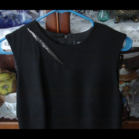 Authentic Versace black and cobalt blue dress.