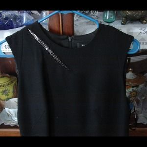 Authentic Versace black and cobalt blue dress.