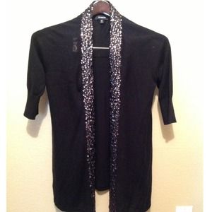 **SALE**Black Cardigan with Sequin