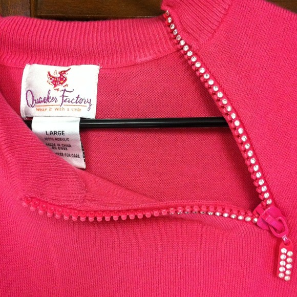 Unique Pink Classy Bling Sweater - Picture 3 of 4