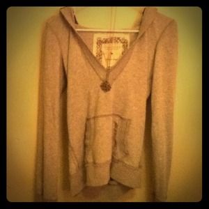Abercrombie and Fitch, grey, long-sleeve hoodie