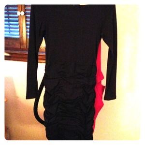 Bundle! A + O Ruched Dress & topshop side drape