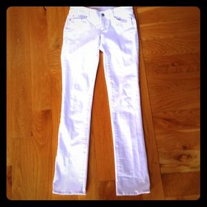 Loft by Ann Taylor White Jeans