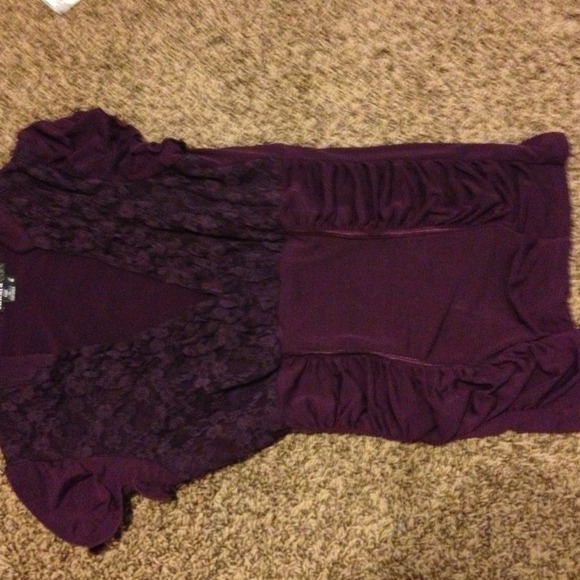 Eggplant purple dress top