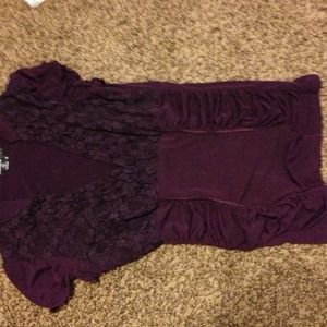 Eggplant purple dress top