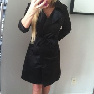 Sold**********$ Bebe black trench coat. Small/XS