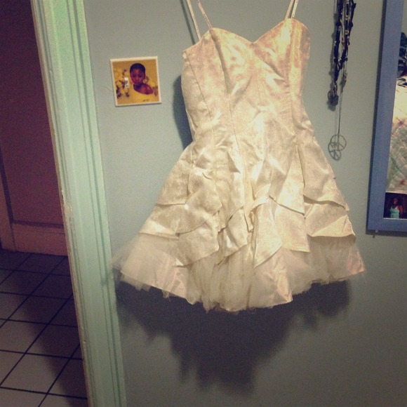 White prom dress