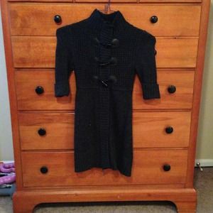 Heather gray tunic sweater