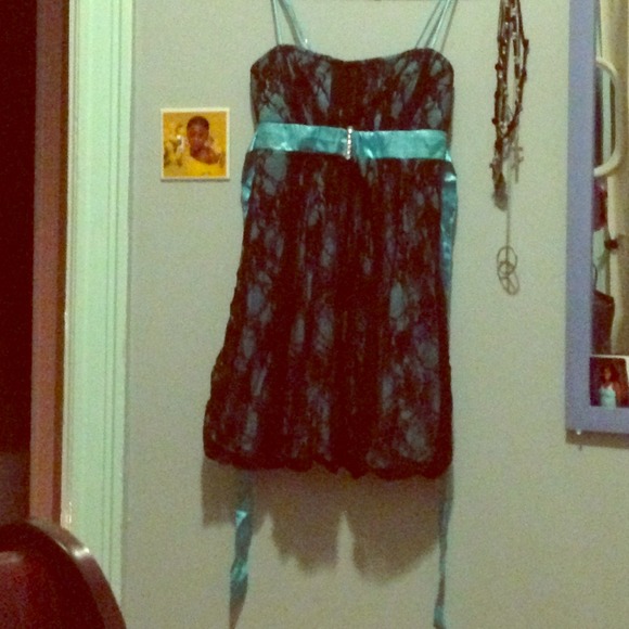 Black lace dress