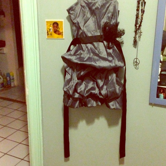 Gray bubble dress