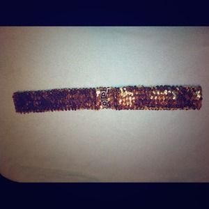 💥💥SOLD💥💥New gold sequence stretch belt.