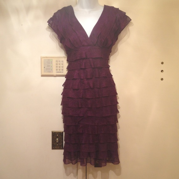 Plum Dress Stretchy Material