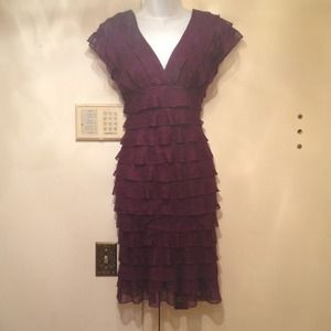 Plum Dress Stretchy Material