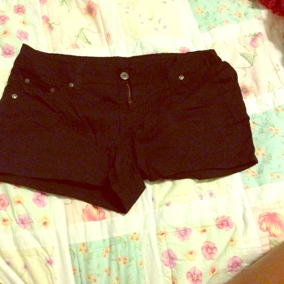 Black cargo shorts