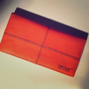 Matt & Nat vegan leather ORANGE wallet