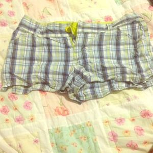 Plaid shorts