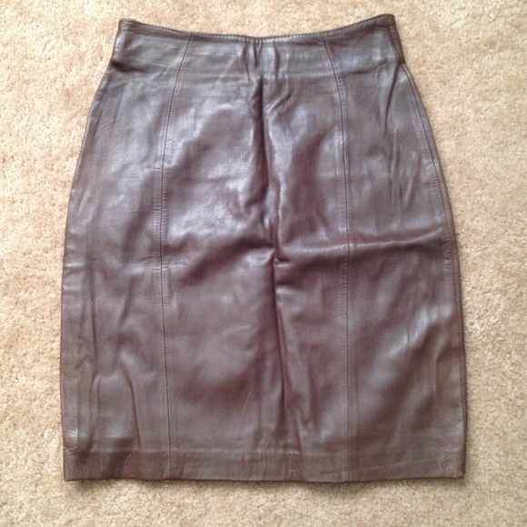 Leather skirt