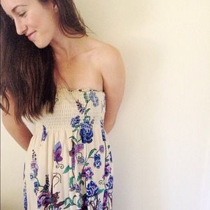 Spring strapless dress!:)