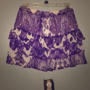 Floral Ruffle skirt