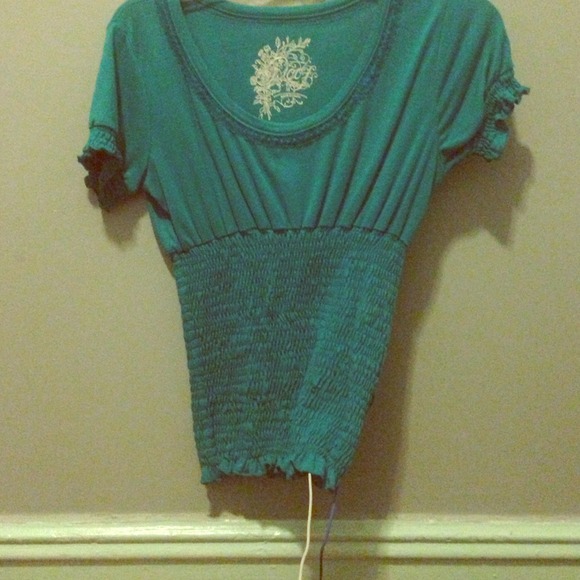 Turquoise blouse
