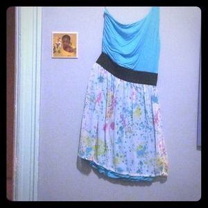 Vintage one shoulder dress