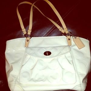 Patent authentic Coach tote