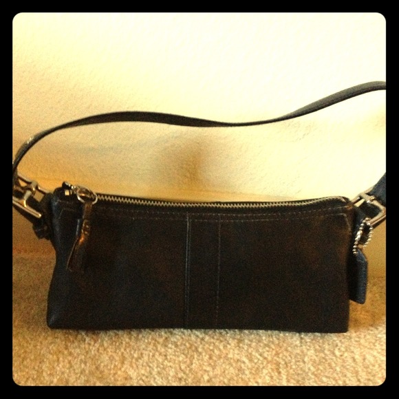 Small Coach purse black