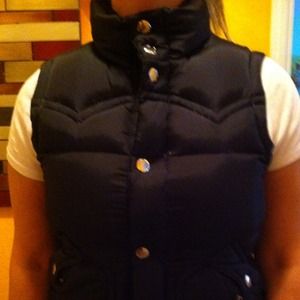 Reserved! Black True Religion goose down vest