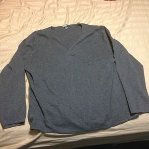 Grey v-neck sweater