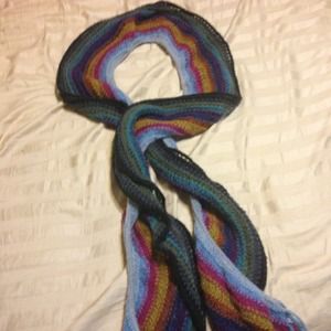 Multi colored scarf.