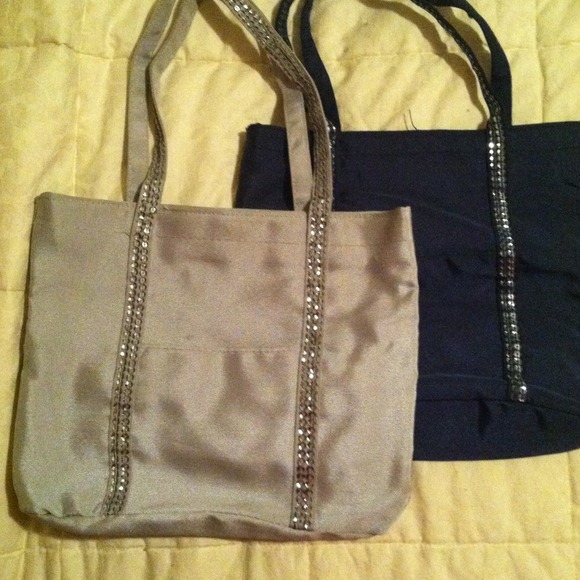 Silver mini tote