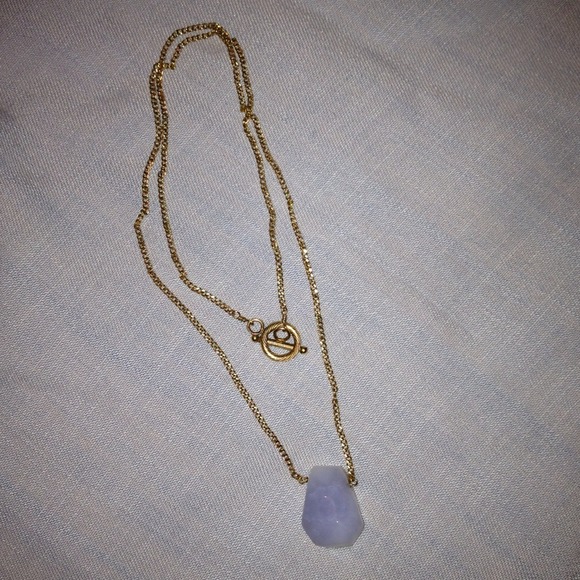 Lolabean Jewelry - 🔴SOLD🔴 Light blue stone necklace. Toggle clasp