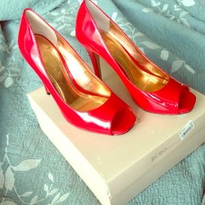 Red BCBG shoes. Worn once