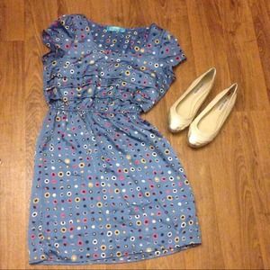 Blue Dotted Dress