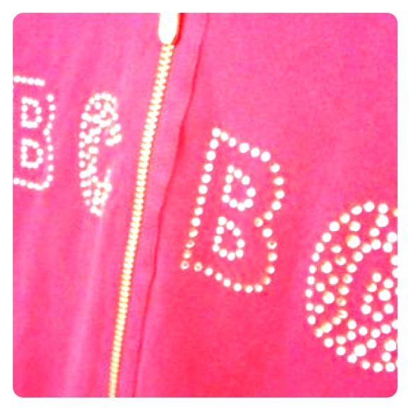 BCBG Pink zip up hood/jacket