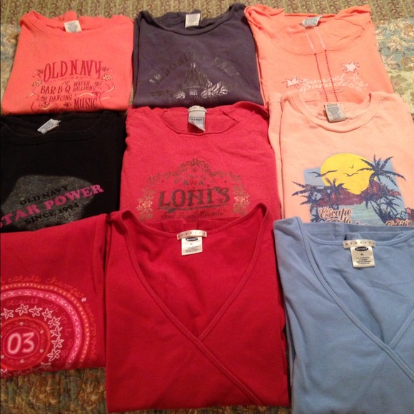 Lot of 9 Old Navy t-shirts Sz XL