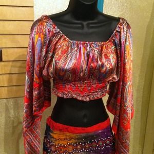 Butterfly sleeve top