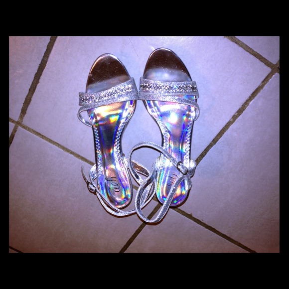 Silver heels by Deb