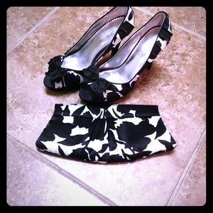 Michael Angelo heels & clutch from David's Bridal